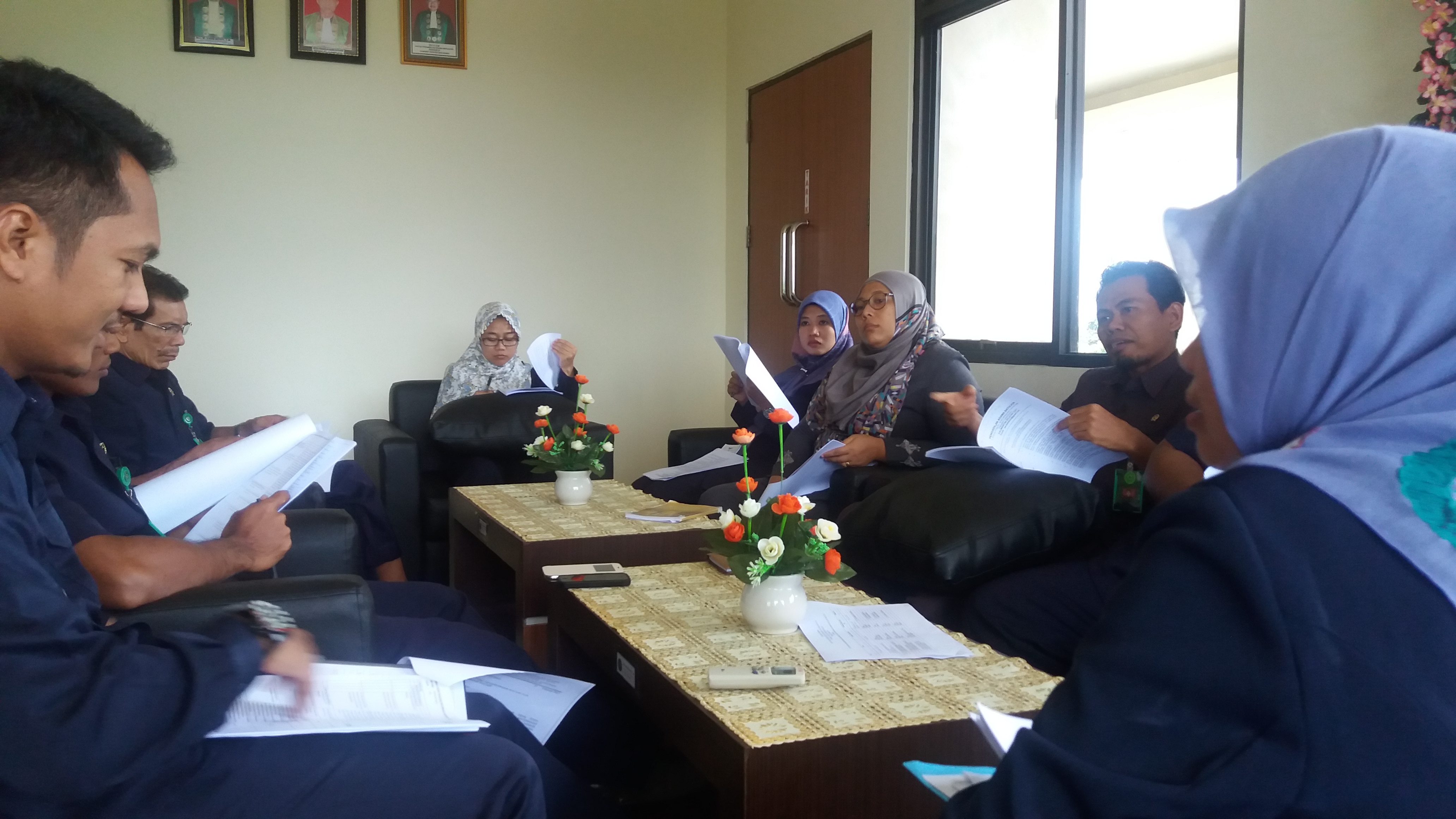 Rapat Laporan Evaluasi oleh Tim Reformasi Birokrasi Pengadilan Agama Batulicin