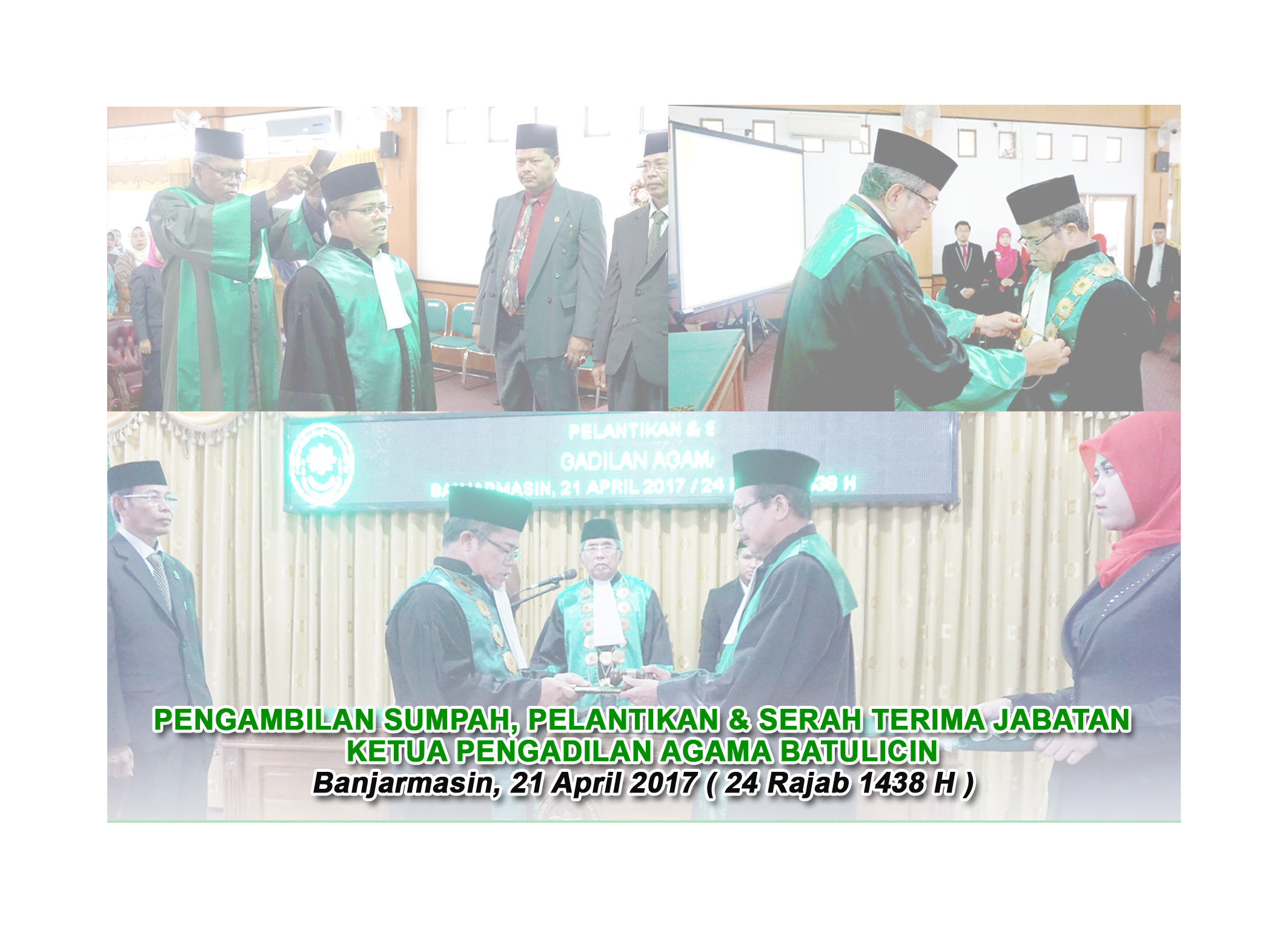 Pengambilan Sumpah, Pelantikan dan SeTiJab Ketua Pengadilan Agama Batulicin